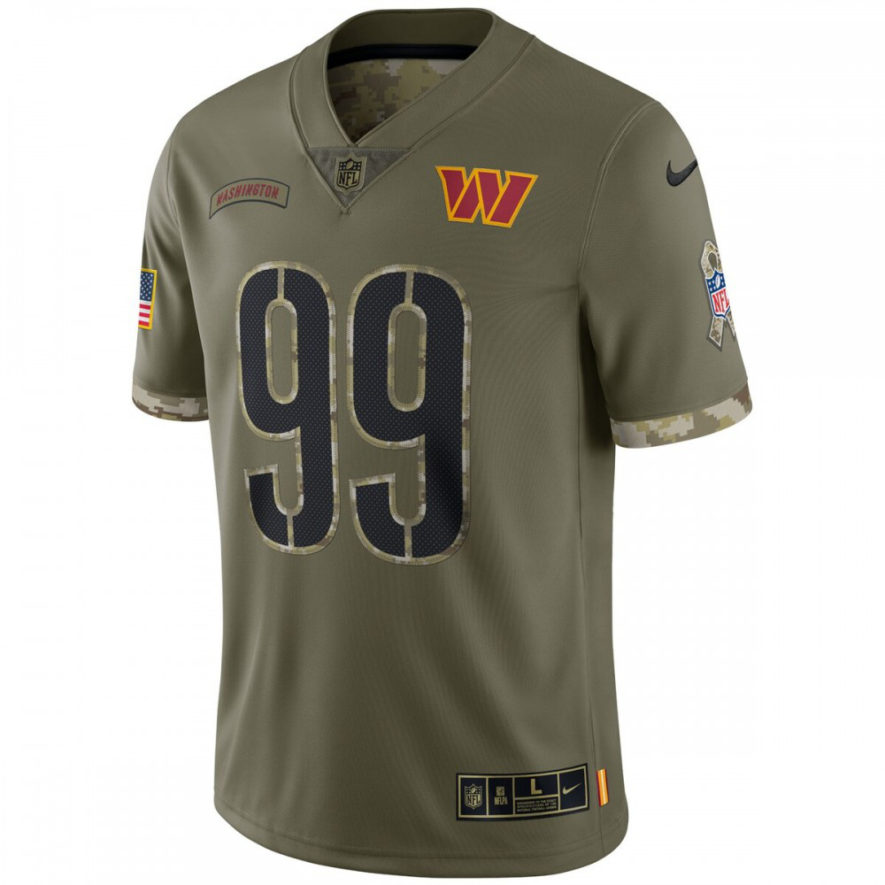 Chase Young Washington Commanders Nike 2022 Salute To Service Limited Jersey - Olive-GridironStore
